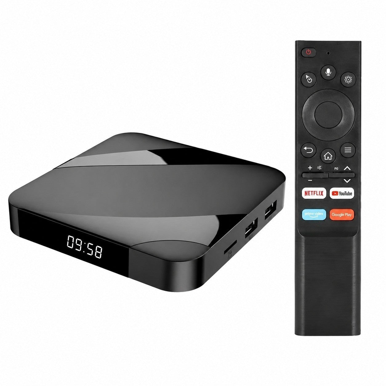Android TV Box, Android 14, Amlogic S905W2, 4GB RAM 32GB ROM, 8K HDR, WiFi 6, Netflix