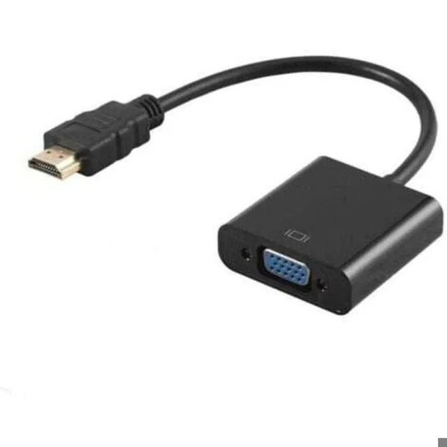 HDMI to VGA Adapter with 3.5mm Audio & Micro USB, Gold-Plated Active 1080p Converter