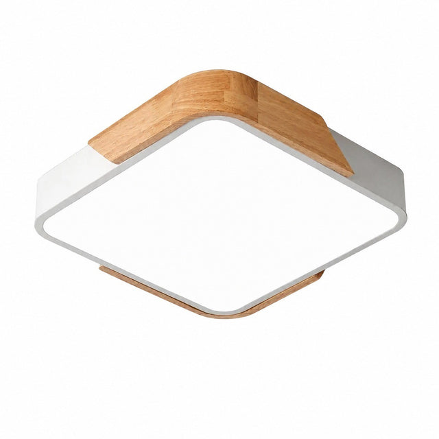 24W LED Ceiling Light, White, 30cm, Ultra-Thin Square, Remote Control, Dimmable