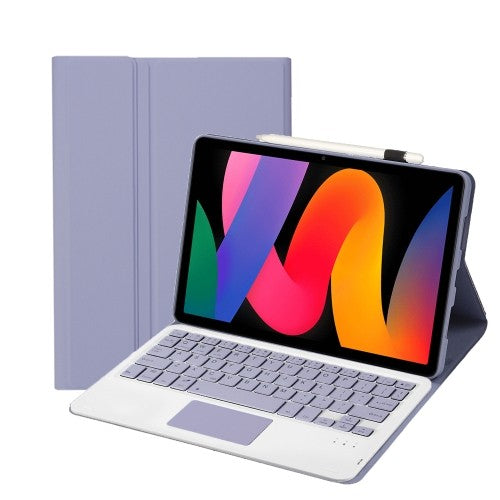 Touchpad Keyboard Case for Xiaomi Redmi Pad SE 11", Bluetooth, Type-C, Purple