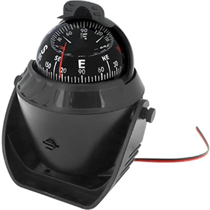 Marine Compass with Mounting Bracket, Waterproof, Rotating Panel for Boats & Motorhomes
