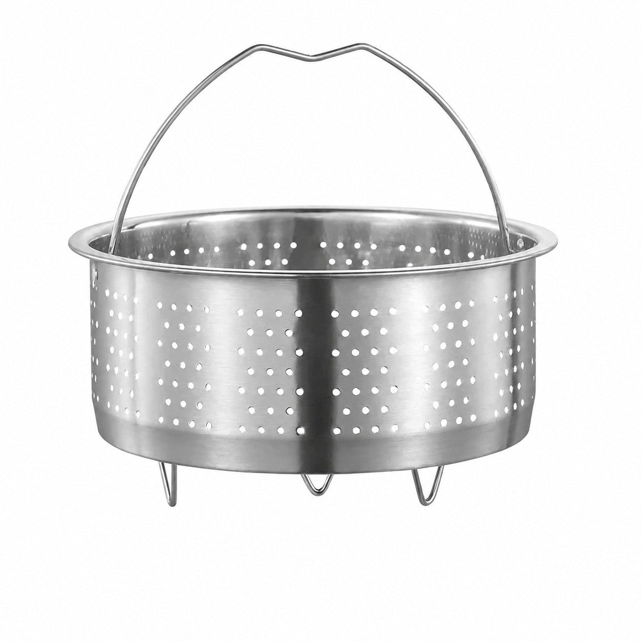 Stainless Steel Steamer Basket with Handle, for Corn Vegetables Eggs