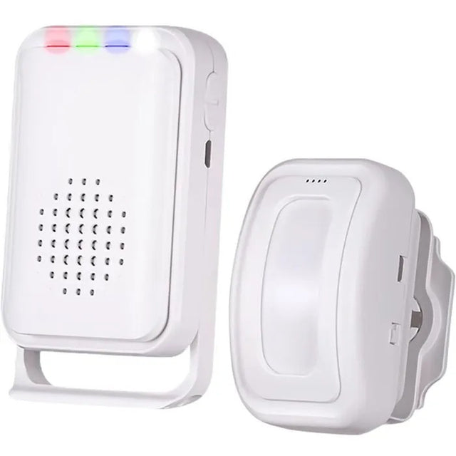 Wireless Home Alarm System, Motion Detector, Siren, Doorbell, 1 Sensor & 1 Receiver