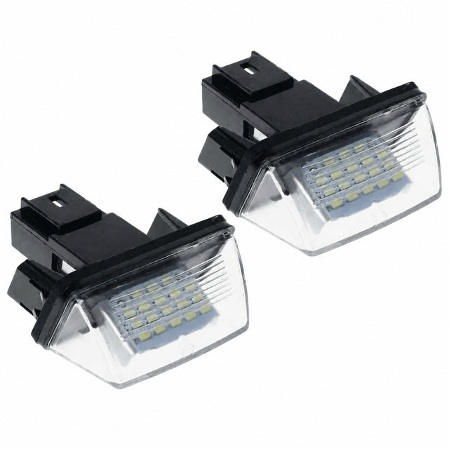 12V LED License Plate Light, 3528SMD 6500K Xenon White, for Peugeot 206 207 306 307 308