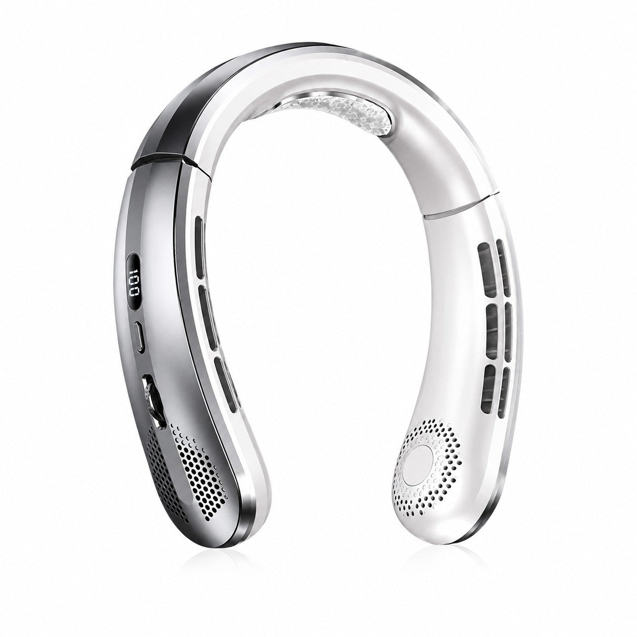 Bladeless Neck Fan, Portable USB Rechargeable, Mini, Hands-Free, Personal Cooling