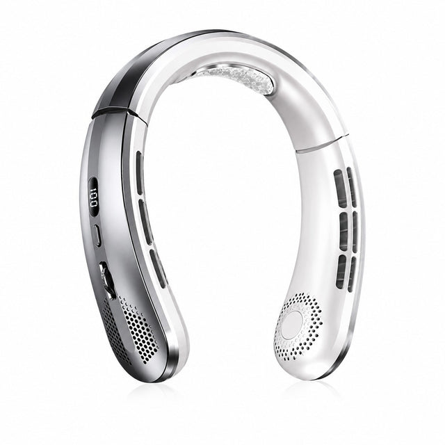 Bladeless Neck Fan, Portable USB Rechargeable, Mini, Hands-Free, Personal Cooling