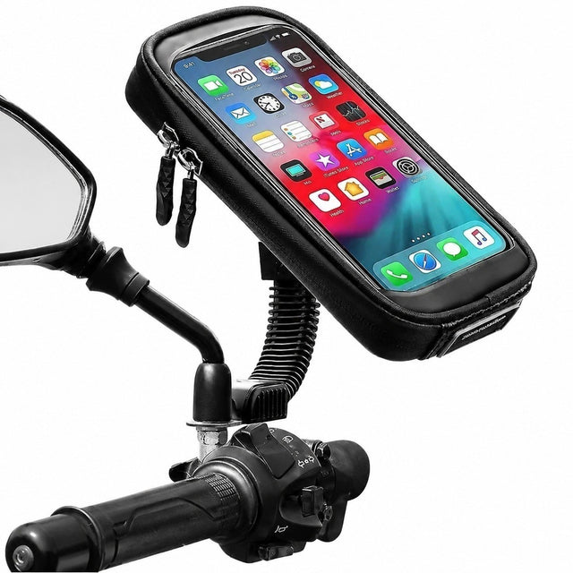 Waterproof Motorcycle Phone Holder, 360° Rotating, for Motorcycles & Scooters