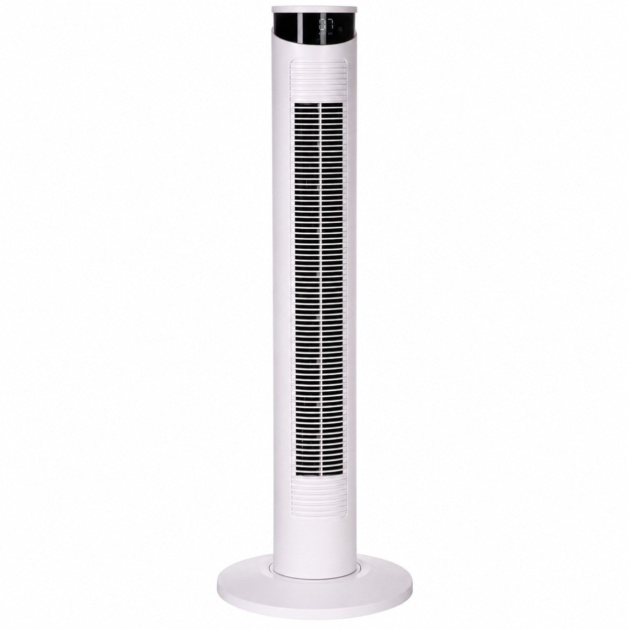 Tower Fan, White, 31.5x93 cm, 3 Speeds, 70° Oscillation, Remote Control, Timer, for Home Office